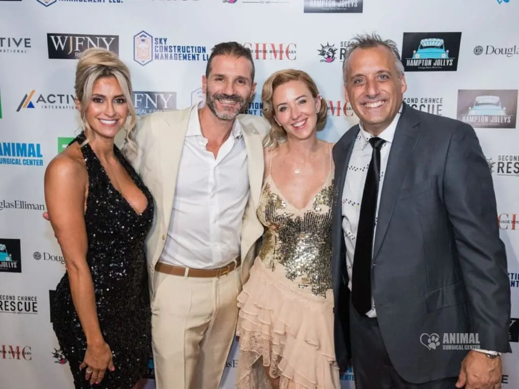 From left to right: Lisa Blanco, Dr. Tomas Infernuso, Jennifer Brooks, and Joe Gatto at the NYC Second Chance Rescue Gala